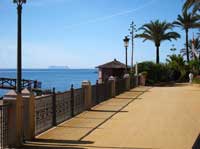 View of Gibraltar from Golden Mile walk